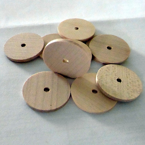 Dřevěný korálek disk — foto 3