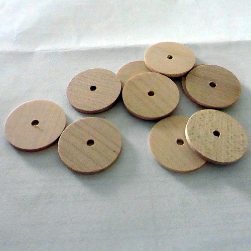 Dřevěný korálek disk — foto 4