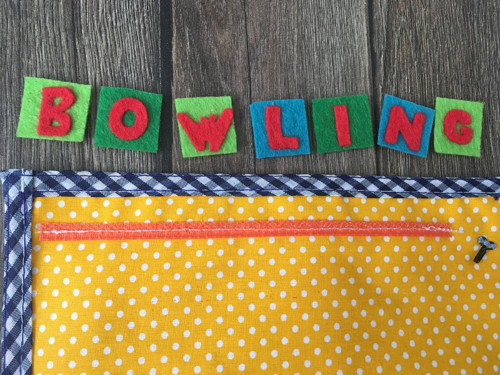 Quiet Book - stránka Bowling — foto 4