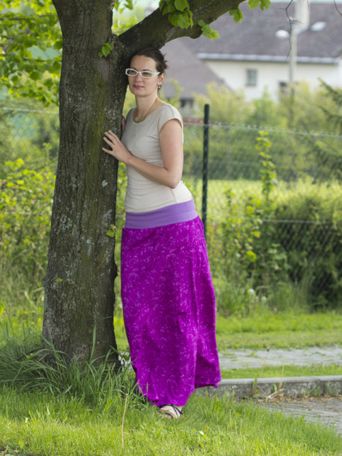 Maxi sukně fialová — foto 2