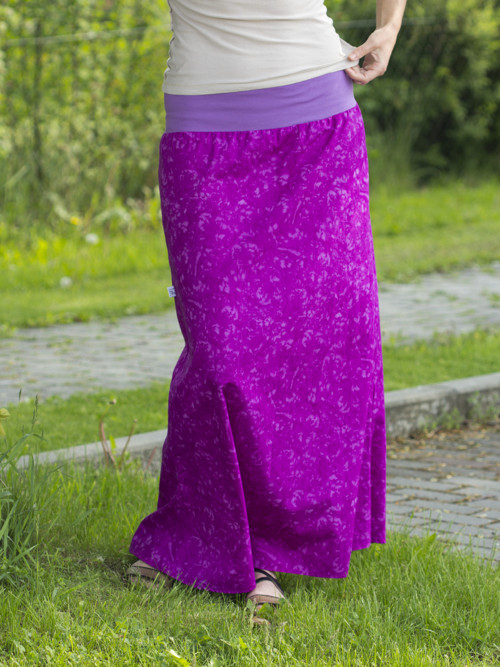 Maxi sukně fialová — foto 3