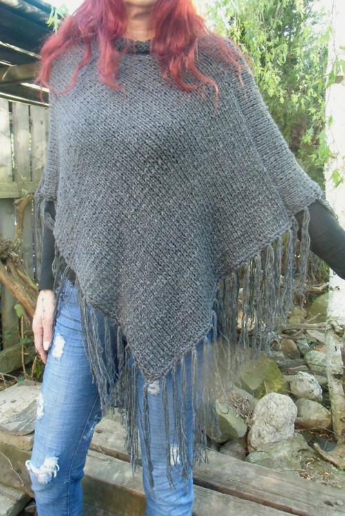 Dámské pončo šedé SLEVA!!! 333,- — foto 2