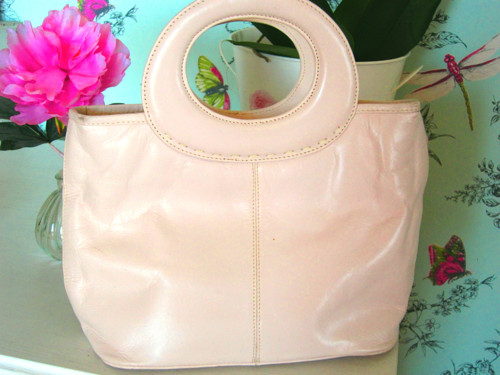 Vintage kabelka powder pink — foto 2