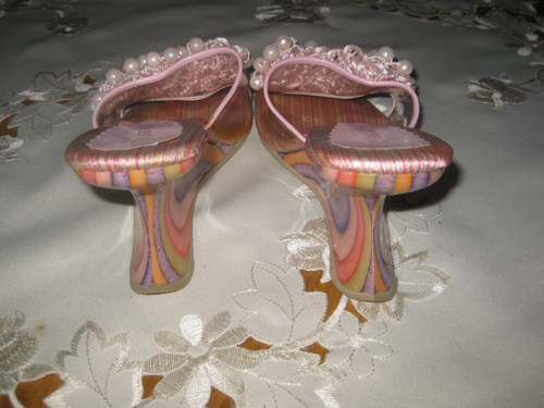 Romantické pantoflíčky s perličkami — foto 3