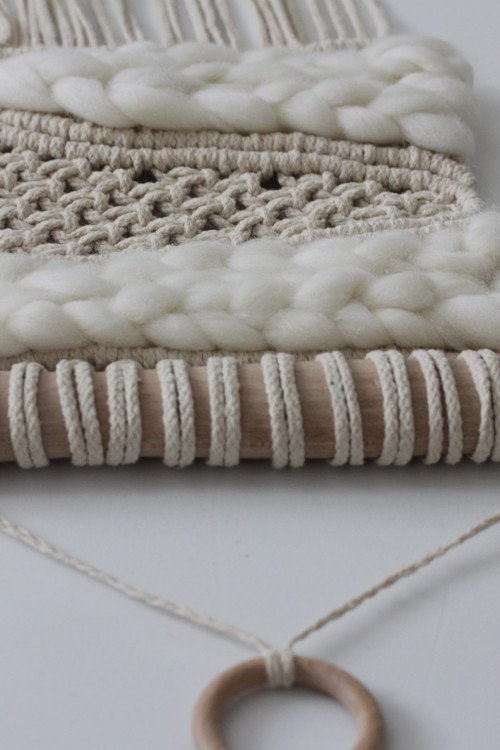 Boho-Macramé závěsná dekorace — foto 2