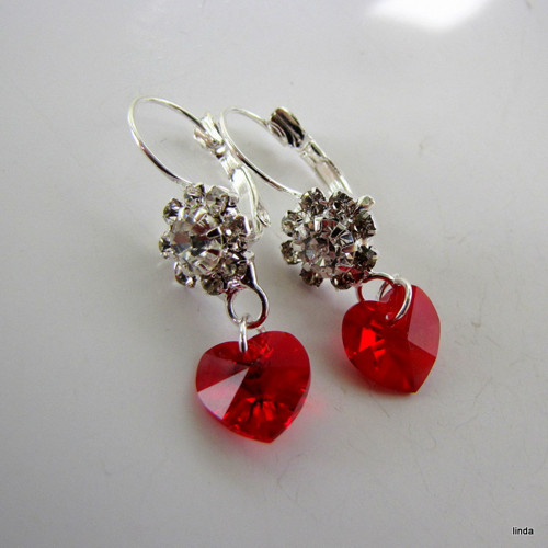 Náušnice * kytička * SWAROVSKI * 1 pár/ bal — foto 5