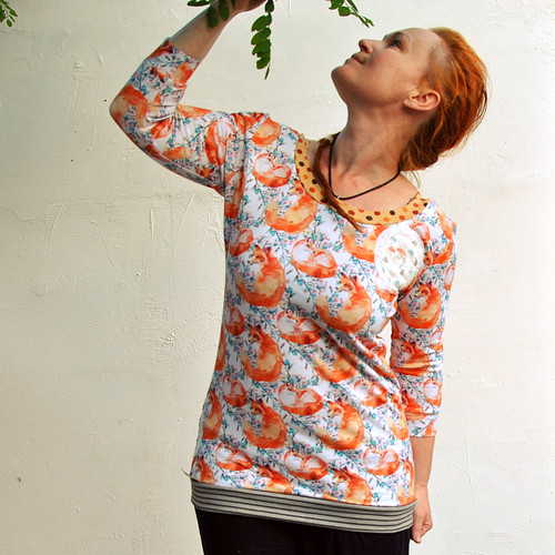 "Lady fox"...triko-mikina — foto 6
