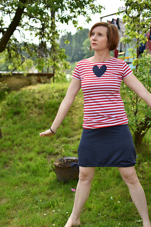 Modravá sukénka, vel. M-L — foto 4