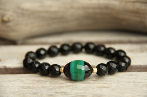 Náramok achát a onyx — foto 3