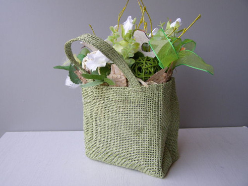 Zelená taška plná jara - SLEVA — foto 2