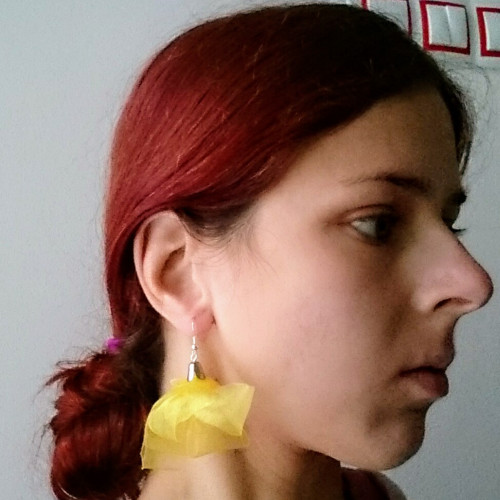 Náušnice poupátka - žluté — foto 2