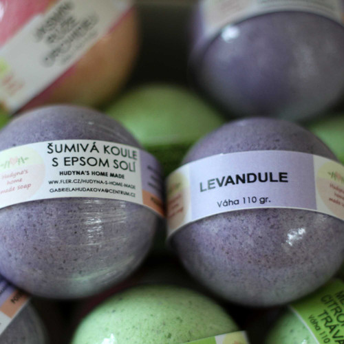 Šumivá koule s Epsom solí - Levandule — foto 2