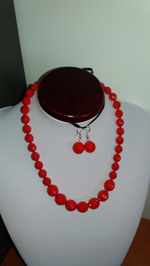 "RETRO - ELEGANT - červená“ 47 cm — foto 2