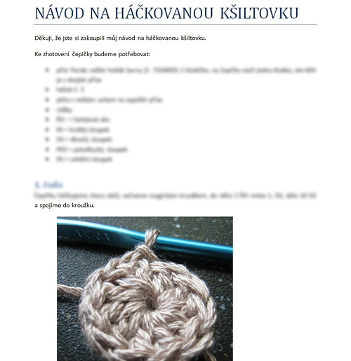 Letní kšiltovka - návod — foto 2