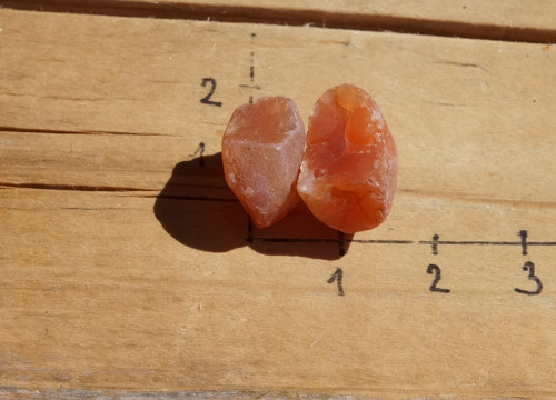 2x surový karneol D9238 — foto 3