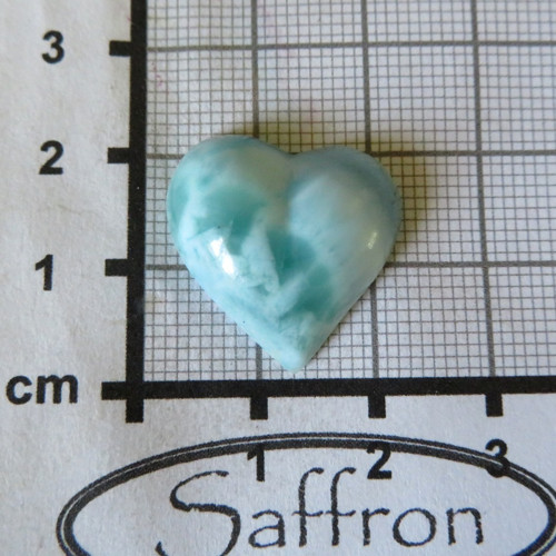 Larimar, kabošonek srdíčko č.3 — foto 3