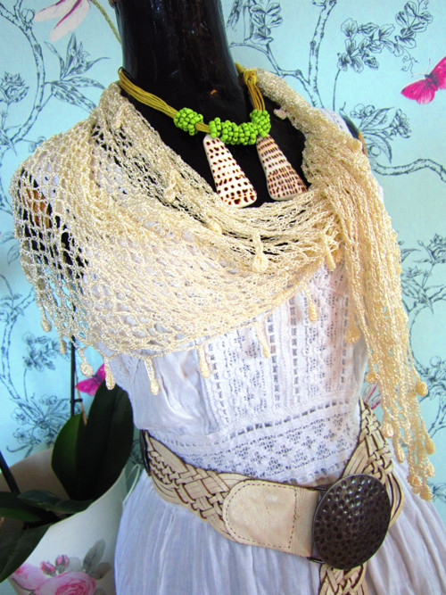 Šatéček háčkovaný shabby — foto 2