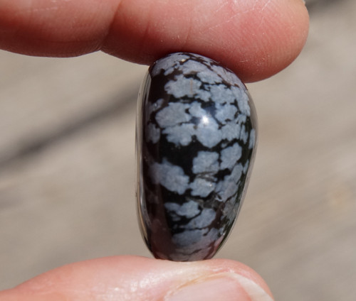 Obsidián sněžný (27 mm) D9344 — foto 3