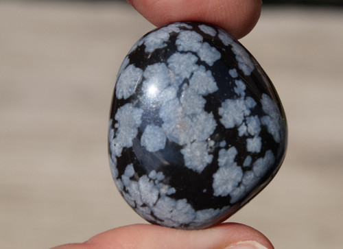 Obsidián sněžný (32 mm) D9364 — foto 2