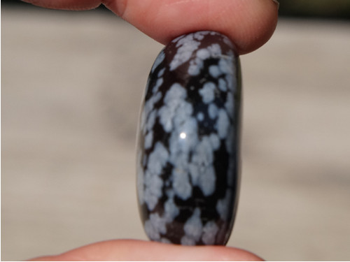 Obsidián sněžný (32 mm) D9364 — foto 3