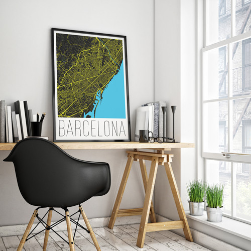 BARCELONA, 50x70cm, moderní, černá — foto 2