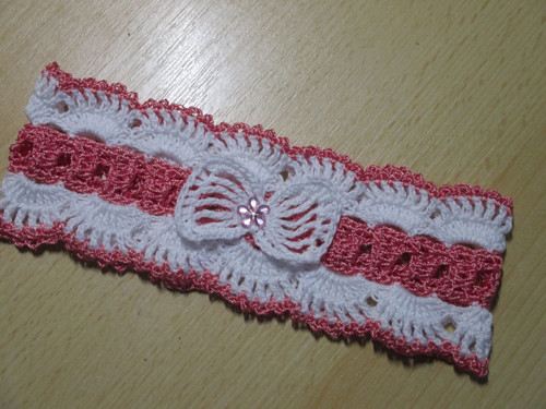 Čelenka bílo - růžová. — foto 2