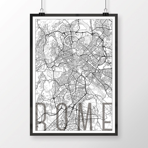 ŘÍM, 50x70cm, elegantní, bílý — foto 2