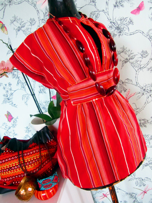 Top etno boho pruhy — foto 3