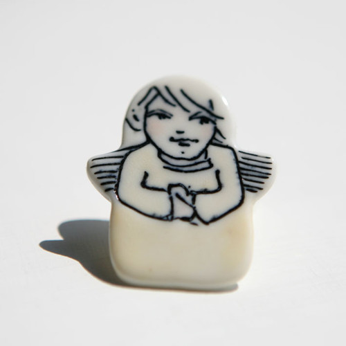 Anděl (porcelán.brož) — foto 2