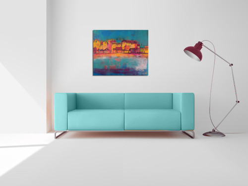 Barevné pobřeží - 60x50cm — foto 2