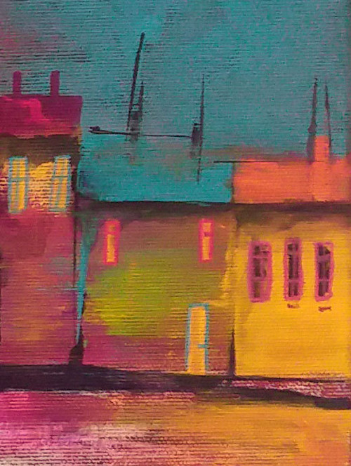 Barevné pobřeží - 60x50cm — foto 4