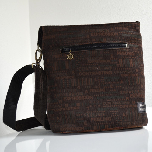 Patchworková crossbody kabelka ve stylu Sashiko — foto 2