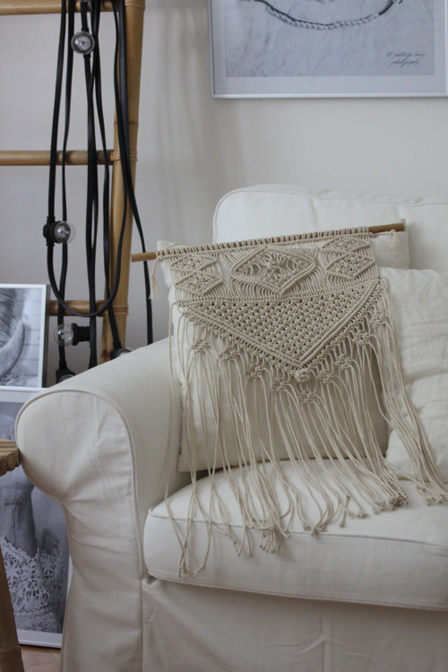 Velká macramé závěsná dekorace-objednávka — foto 3