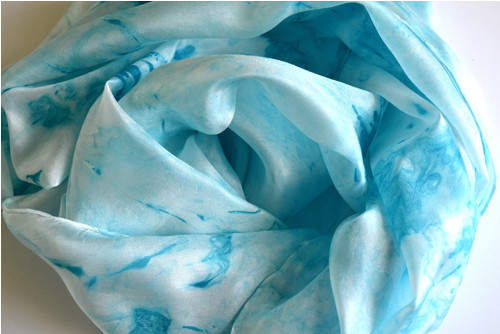 Tyrkenyt - hedvábná šála 180x45 — foto 2