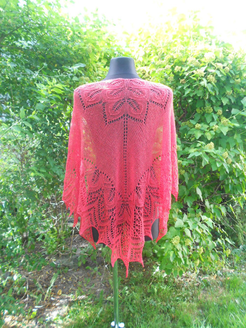 Červený - merino extrafine+hedvábí — foto 2