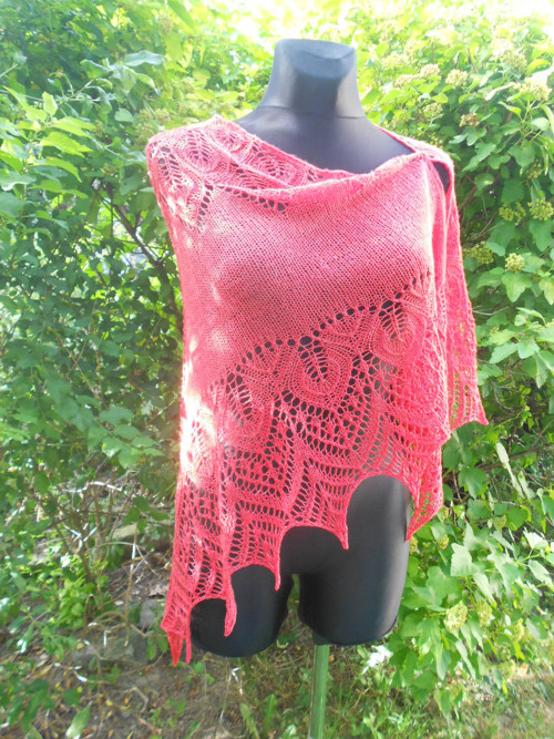 Červený - merino extrafine+hedvábí — foto 3