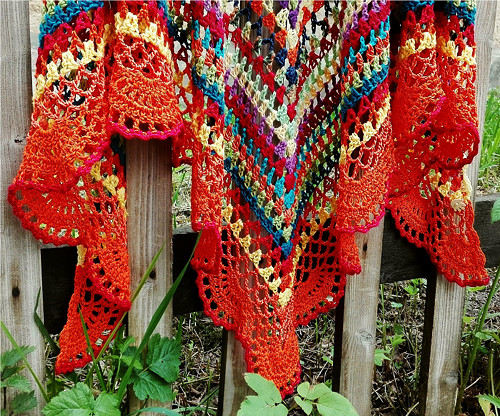 Háčkovaný kaleidoskop - slunce pálí — foto 6
