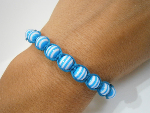 Námořnický náramek (macramé/shamballa) — foto 5