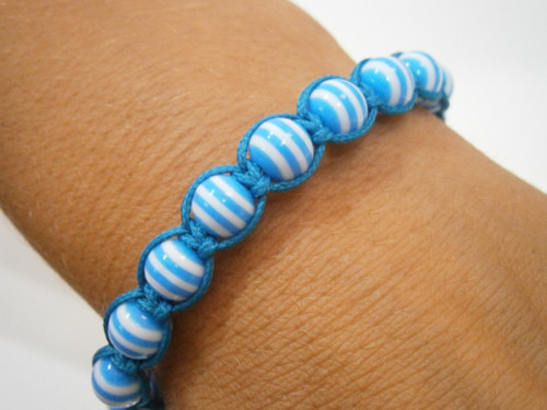 Námořnický náramek (macramé/shamballa) — foto 6