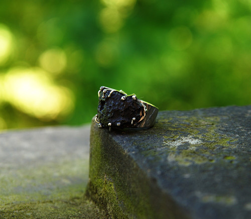 Nerezový prsten....." Black rock " — foto 3