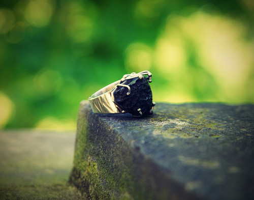 Nerezový prsten....." Black rock " — foto 5
