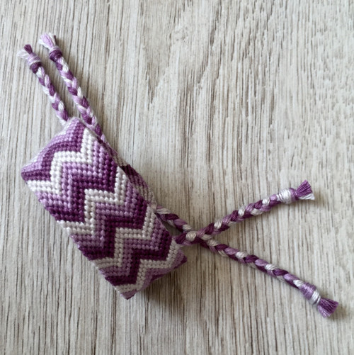 Fialkový ombré chevron — foto 4