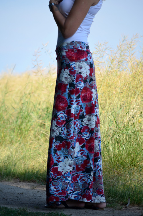 Květovaná maxi sukně — foto 3