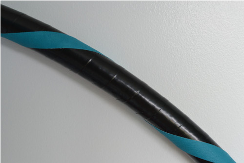 Obruč na hooping černo-zelenomodrá 80 cm — foto 3