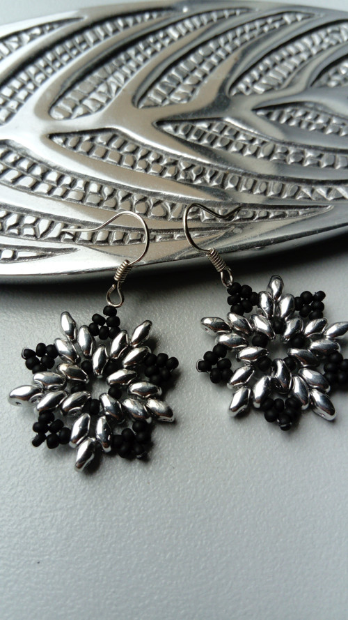 Náušnice Black Silver — foto 4