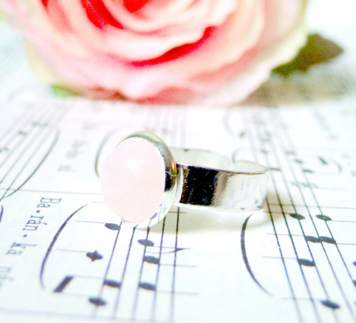 Elegant Rose Quartz Ring / Prsteň s ruženínom — foto 3