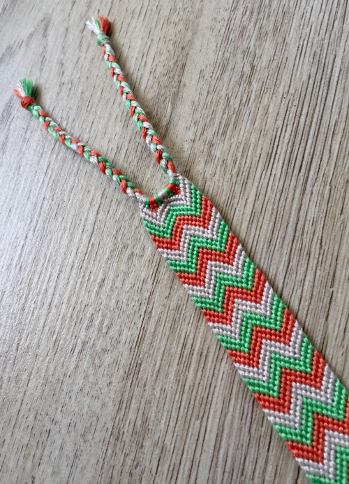 Zeleno-oranžový chevron — foto 2