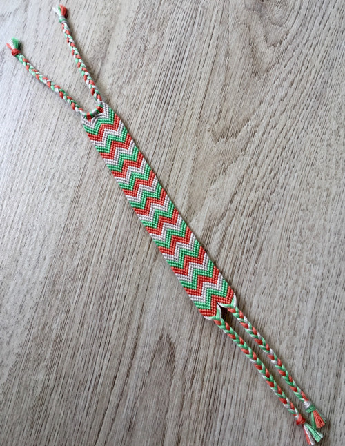Zeleno-oranžový chevron — foto 3