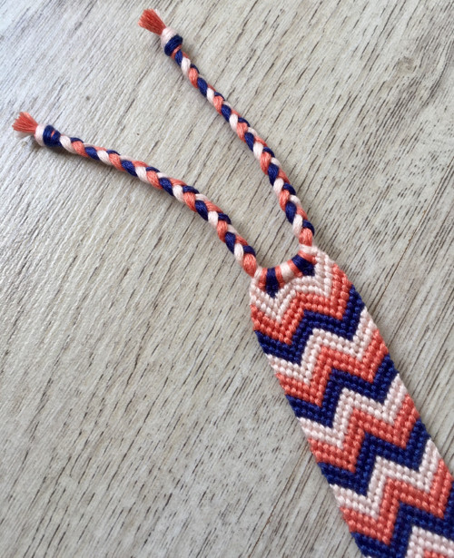 Oranžovo-modrý chevron — foto 2
