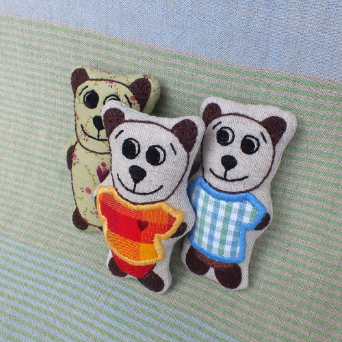 Tomík - medvídek do kapsy červenožlutý — foto 3